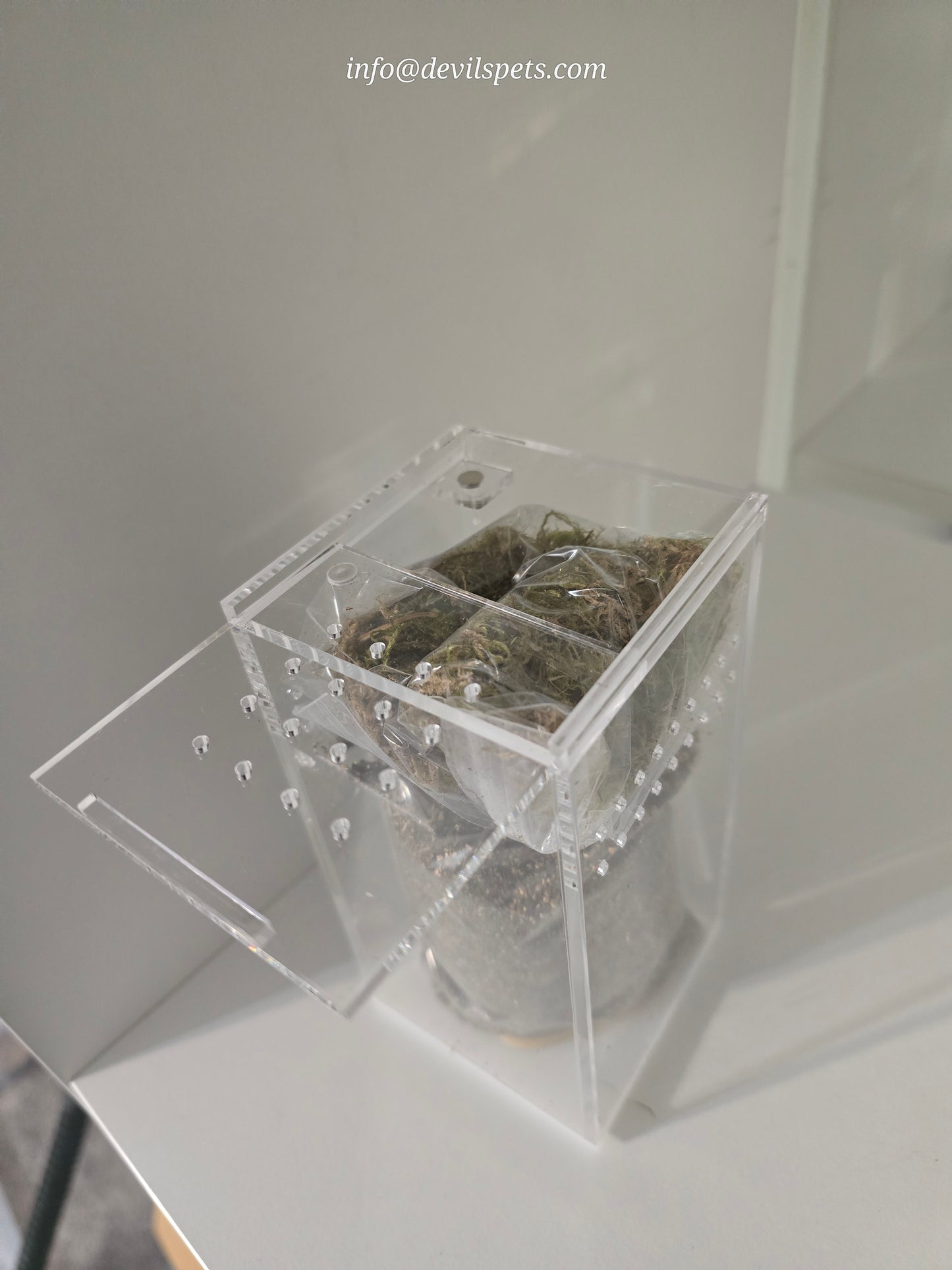 Arboreal/fossorial acrylic enclosure